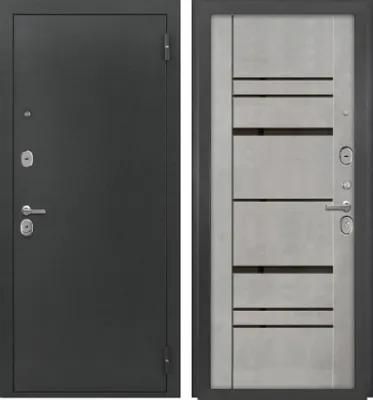 Фото №0 Сейф-дверь страж 2к модерн-2 бетон лофт